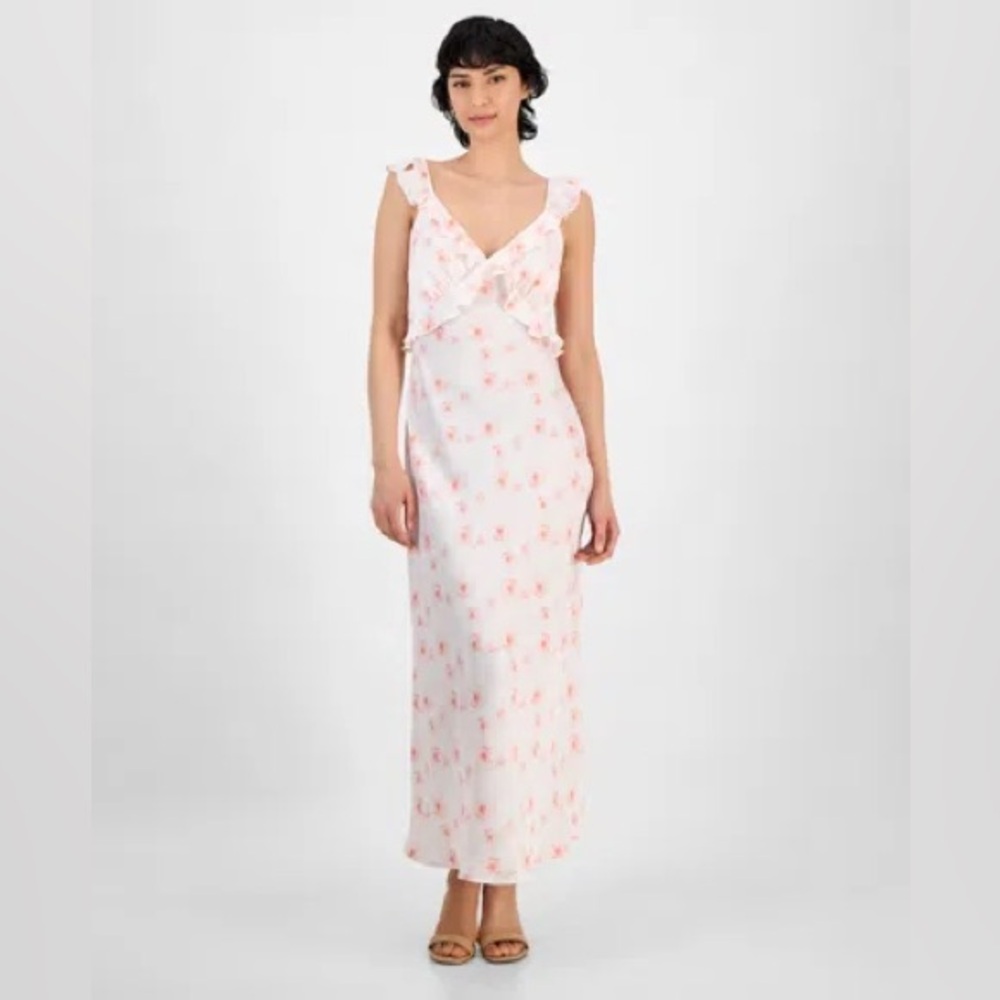 Floral Pink Maxi Dress